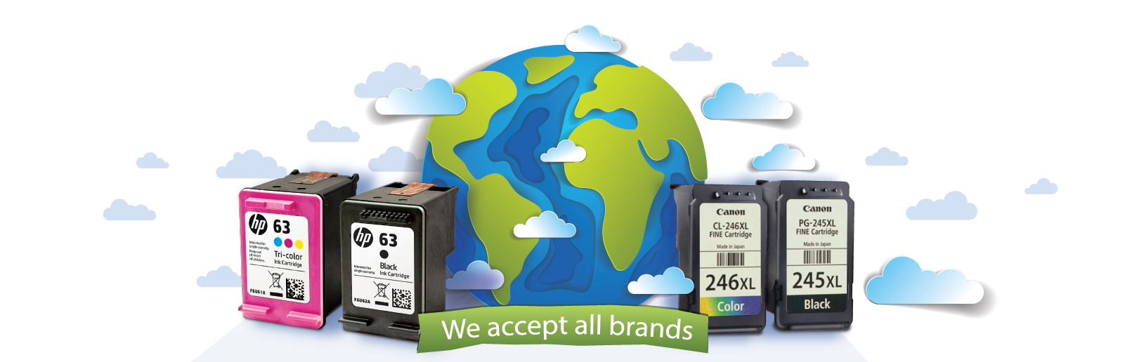 we recycle all brands banner